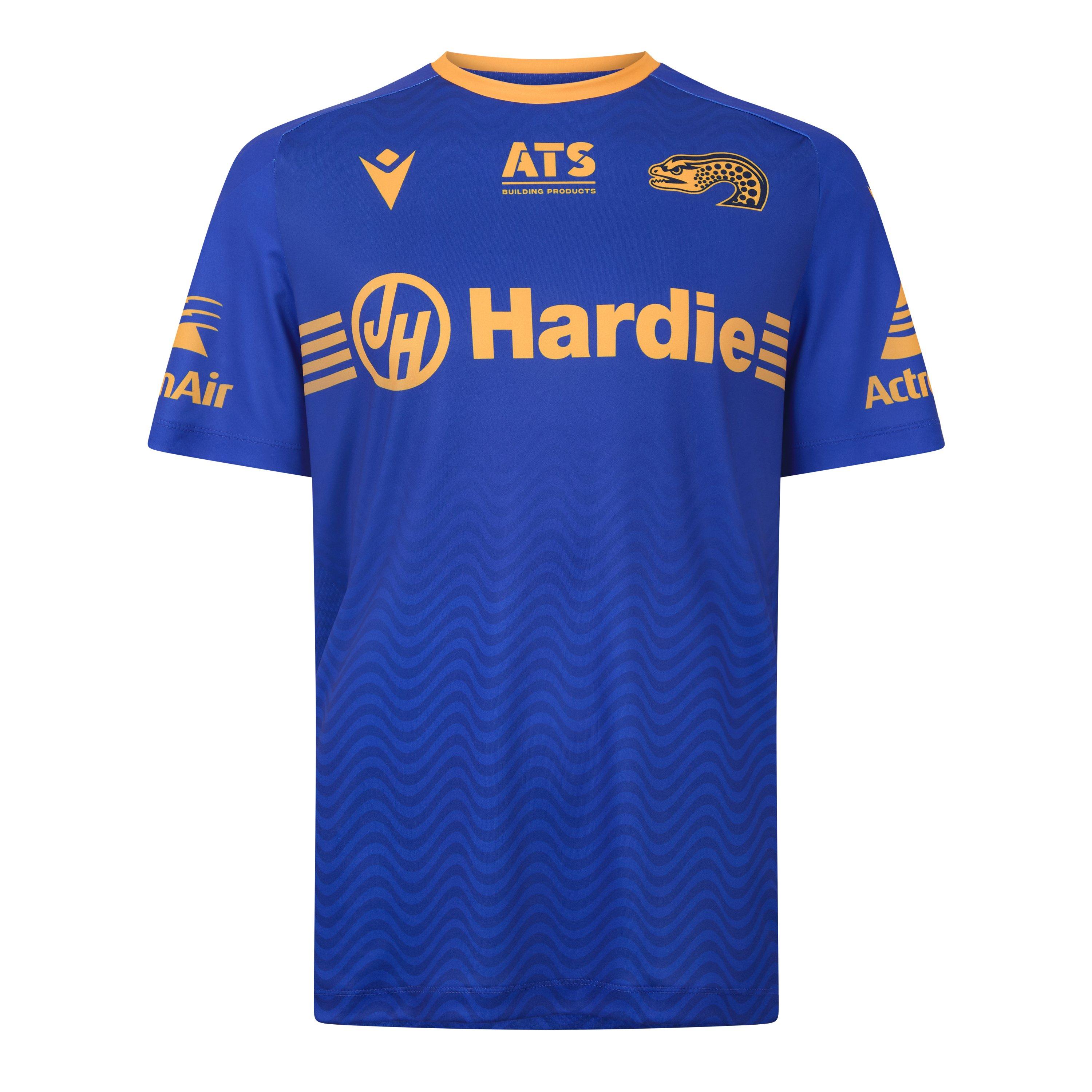 Macron Parramatta 2025 Eels Training T Shirt Mens