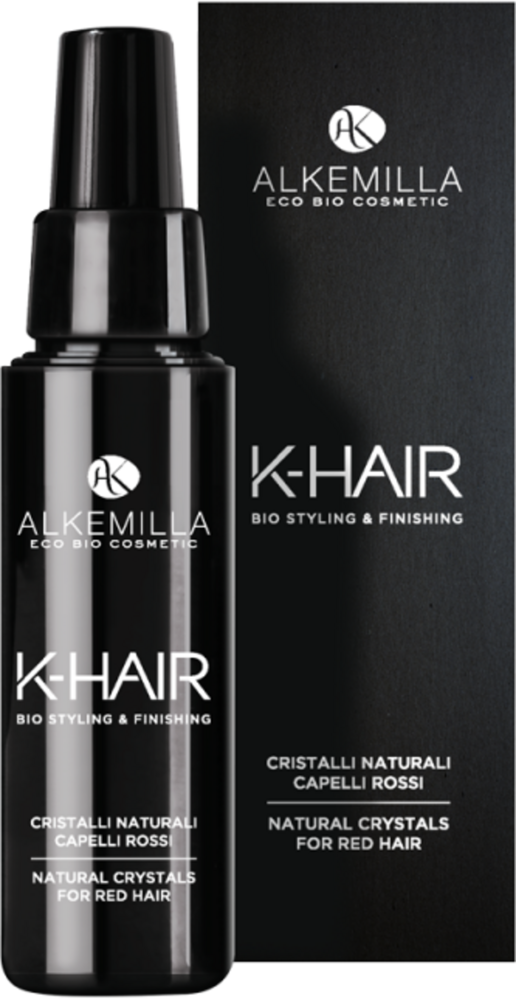 Alkemilla Eco Bio Cosmetic  K-HAIR Natürliches Finish mit Flüssigkristallen, Rot (50 ml)