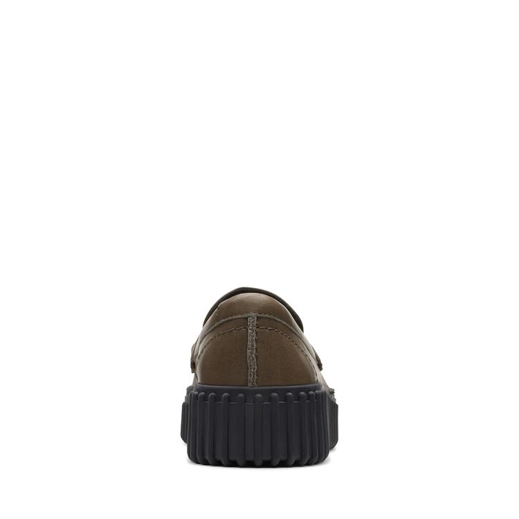 Clarks Torhill Penny dark olive nub