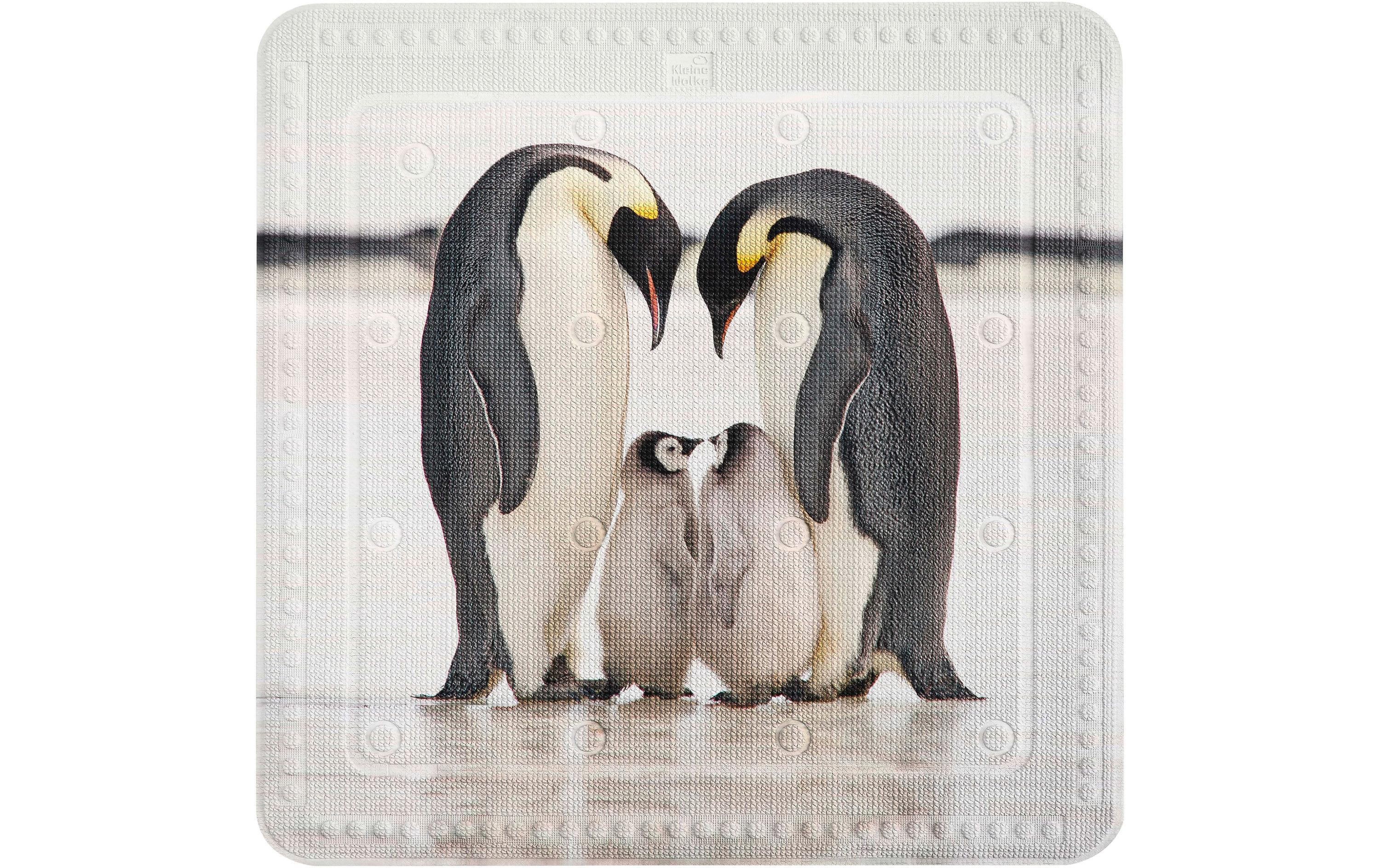 Duschwanneneinlage Jackson Pinguin Schwarz/WeissDuscheinlage aus PVC