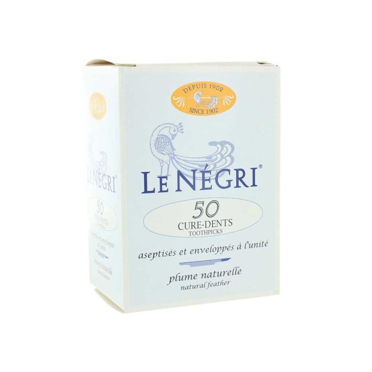Cure-dents En Plume Naturelle Emballes Individuellement X50 Le Negri