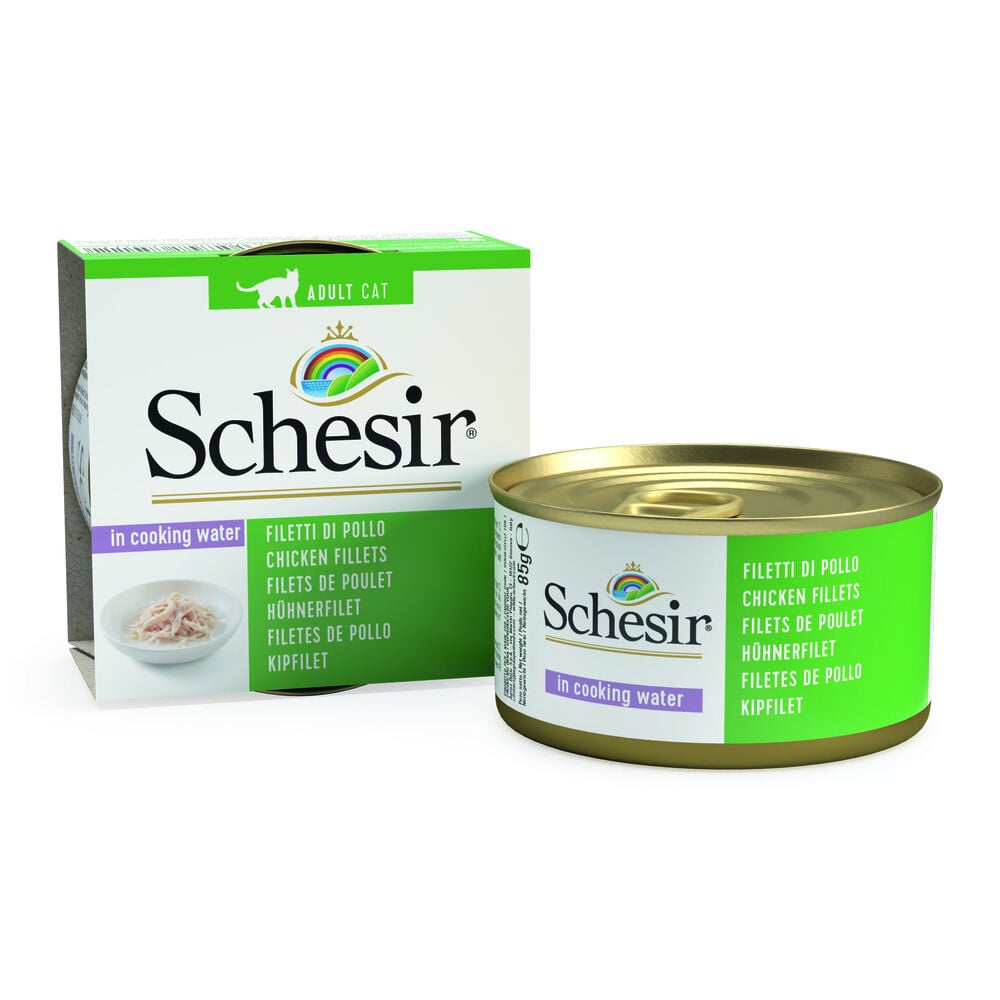Schesir - Kattenvoer in water gekookt - 85 Gram - kip