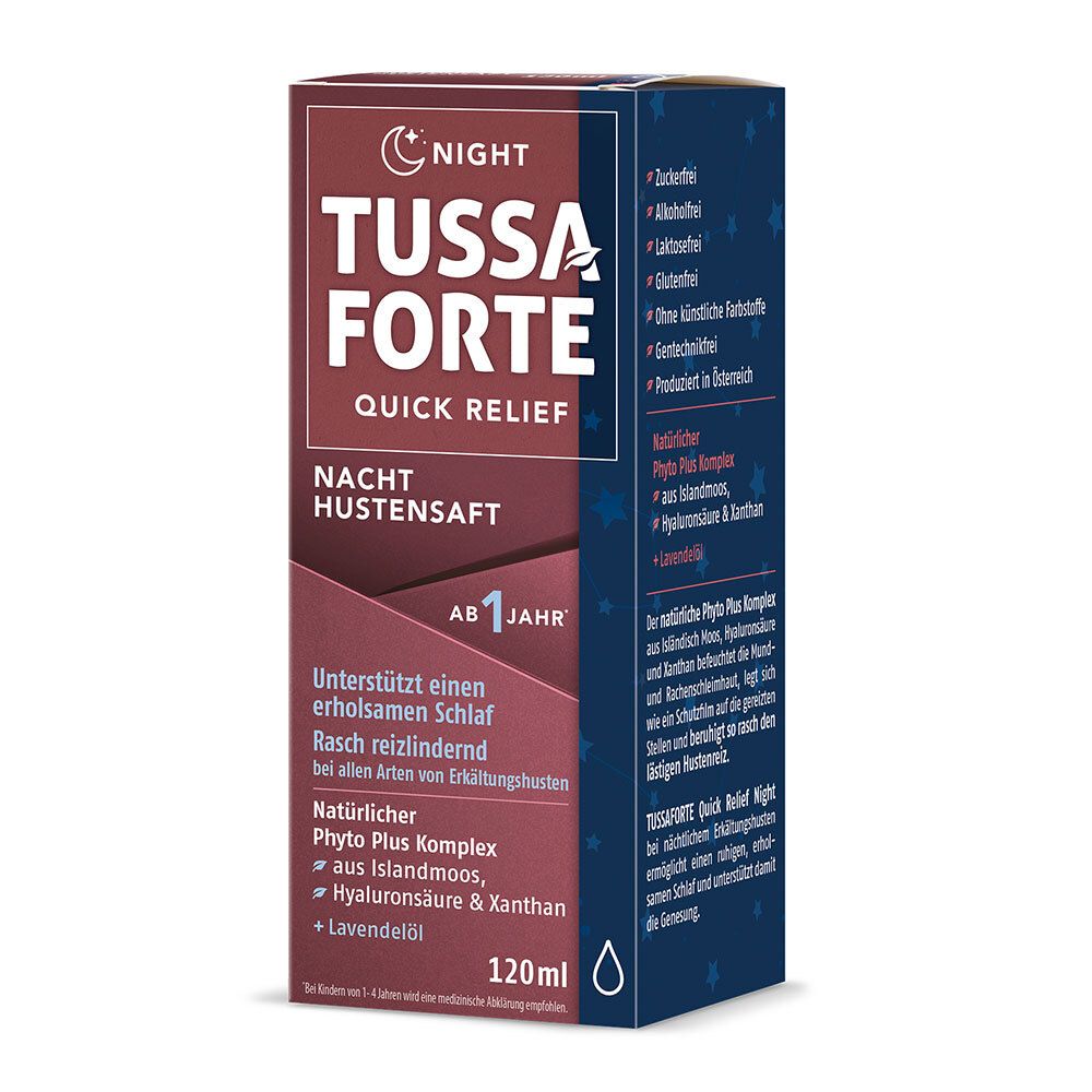TUSSAFORTE NIGHT Quick Relief Hustensaft