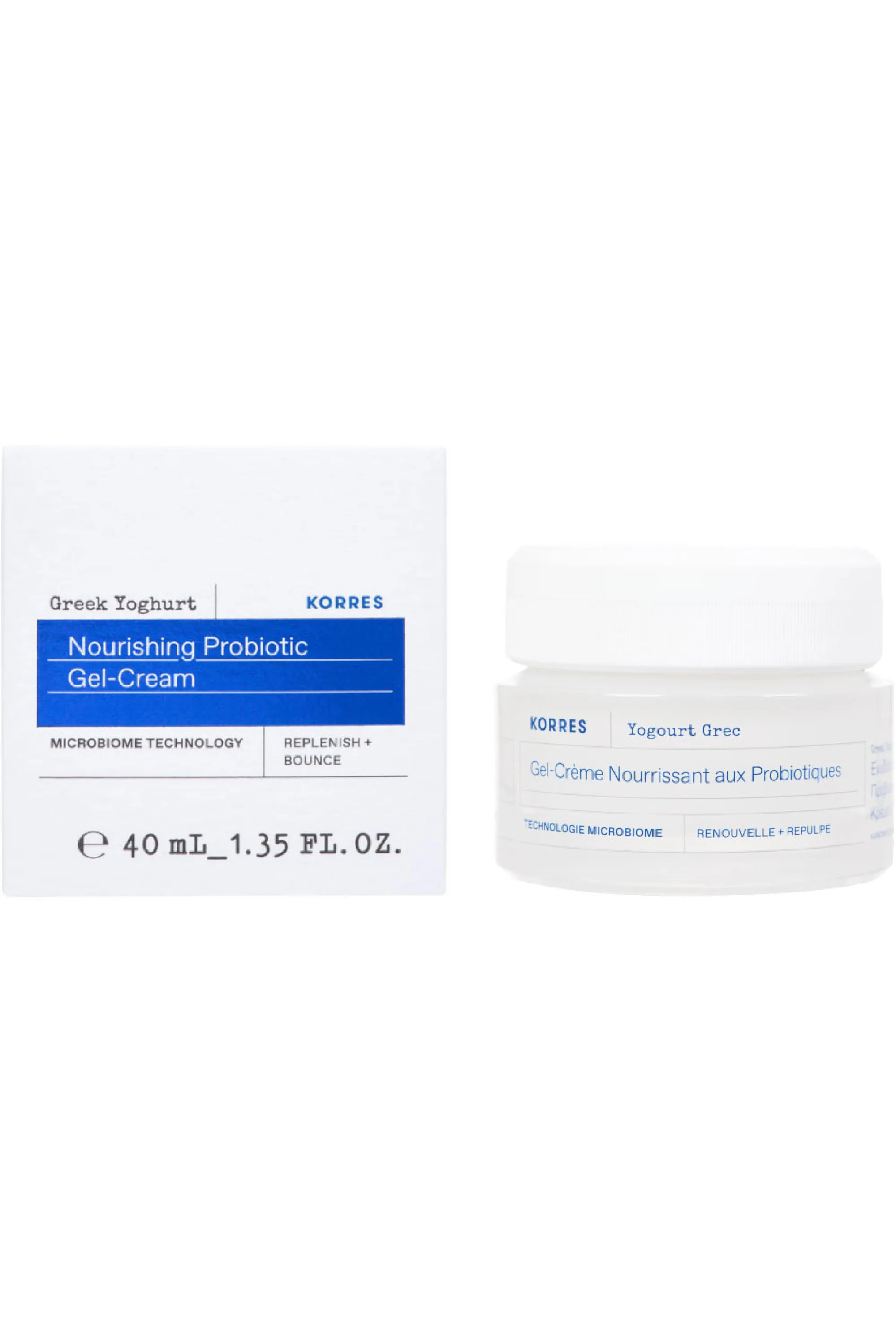 Korres Gel-crème nourrissant aux probiotiques et yaourt grec-40 ml