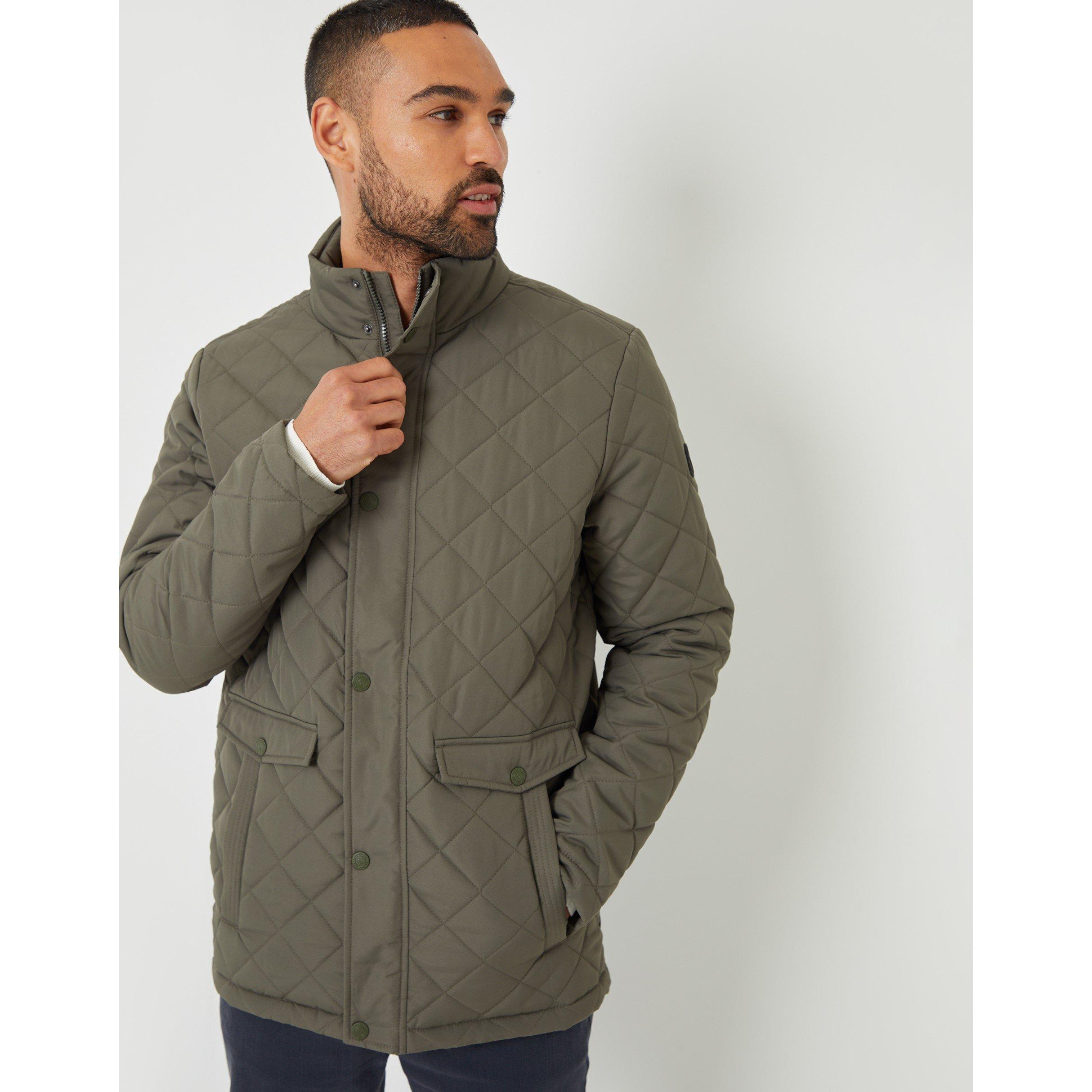 Threadbare TB Funnel Neck Diamond Quilted Jacket