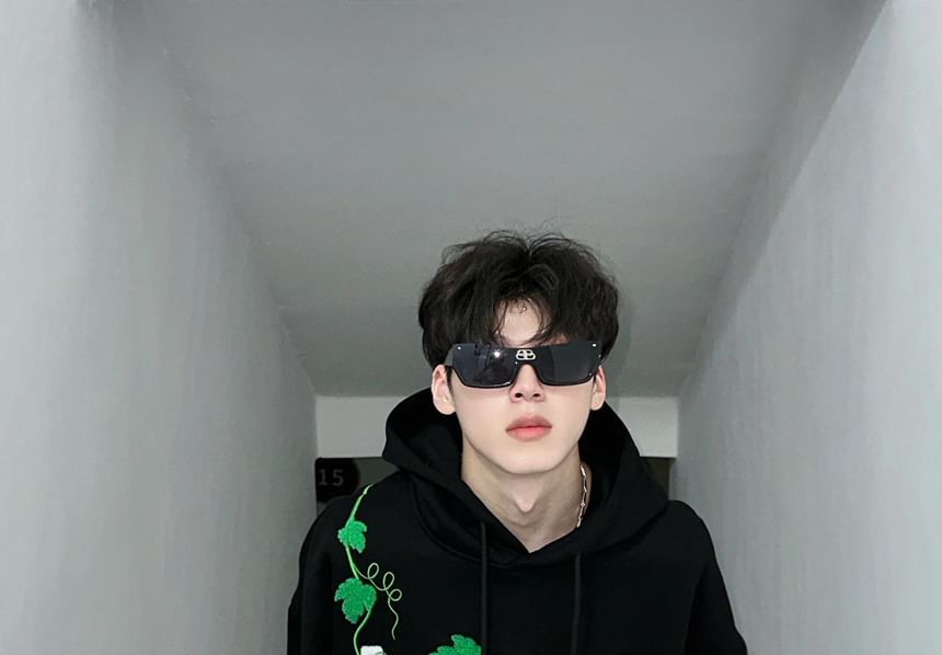 ROOSE - Hoodie met tennisbal en druivenmotief