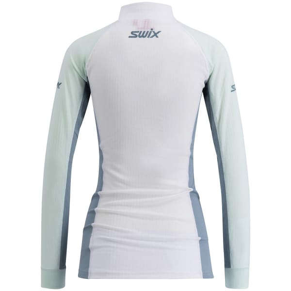 T-shirt ski de fond SWIX RACEX CLASSIC HALF ZIP W BRIGHT WHITE/ GLACIER