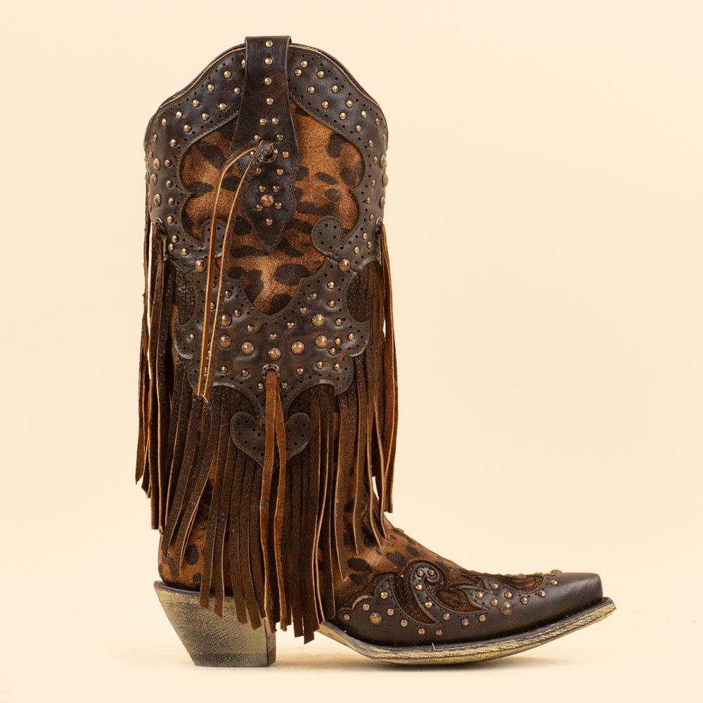 Corral A3618 Honey Studs and Fringes