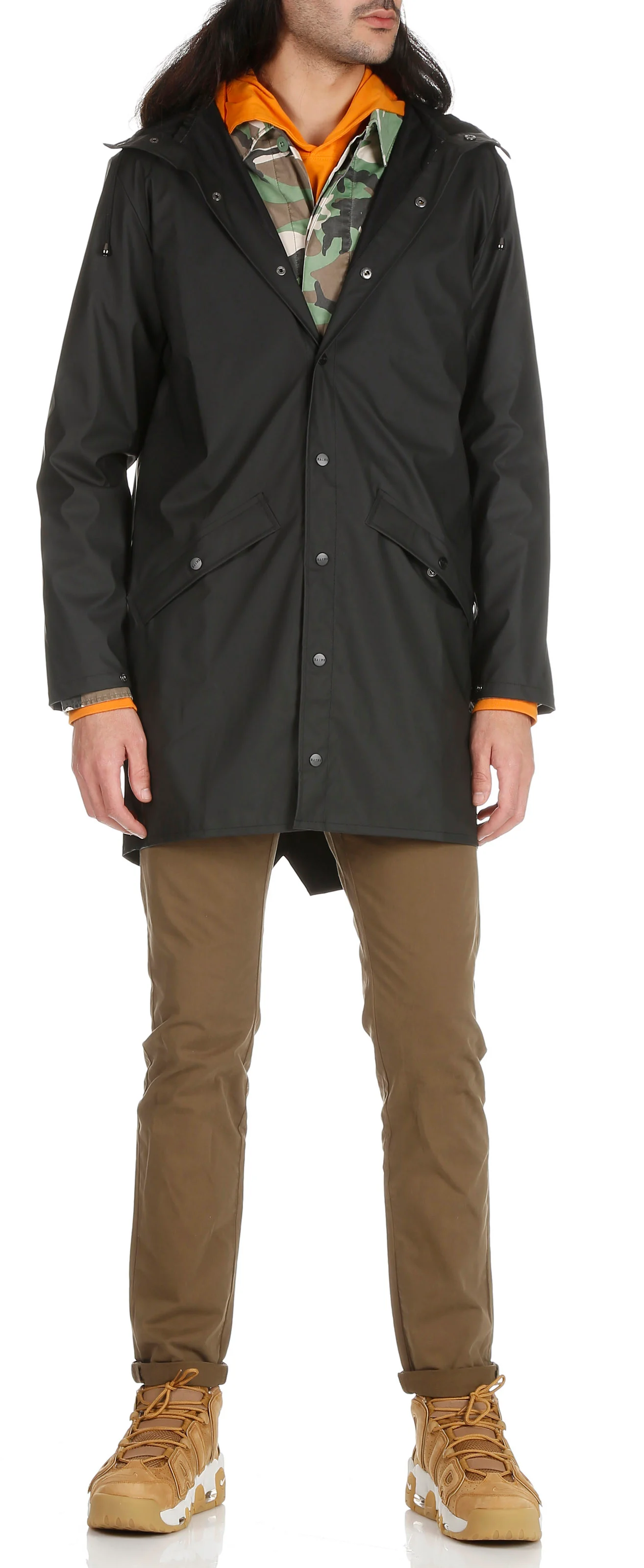 Imperméable à capuche | Noir