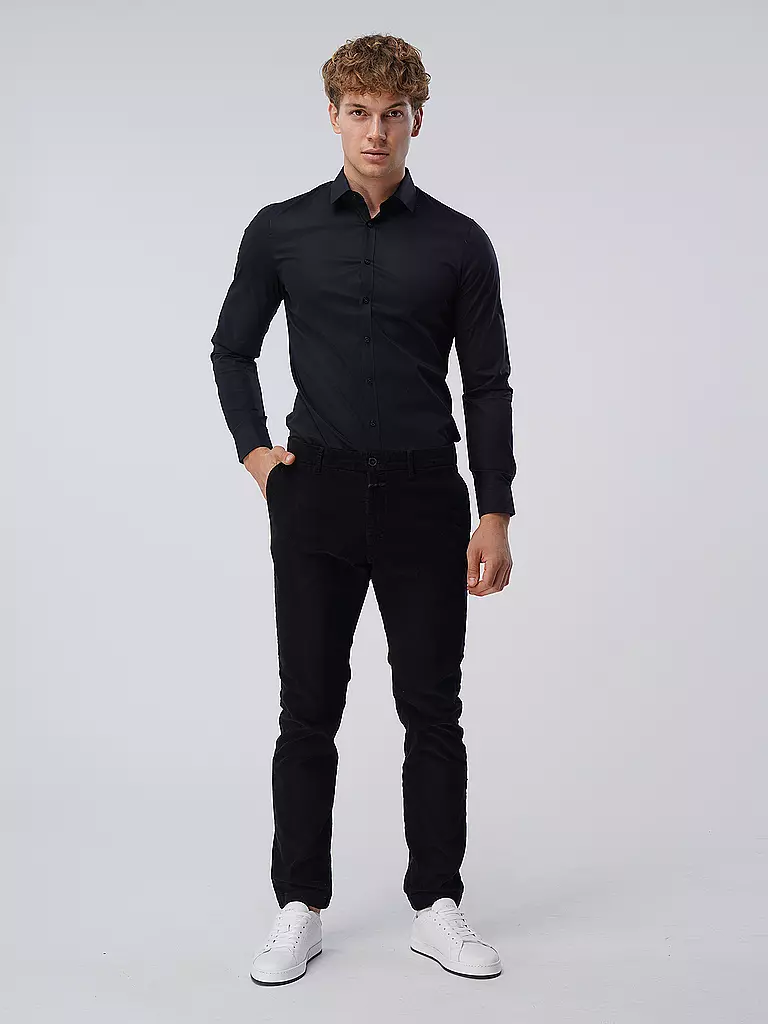 OLYMP NO.6 Business Hemd Super Slim schwarz