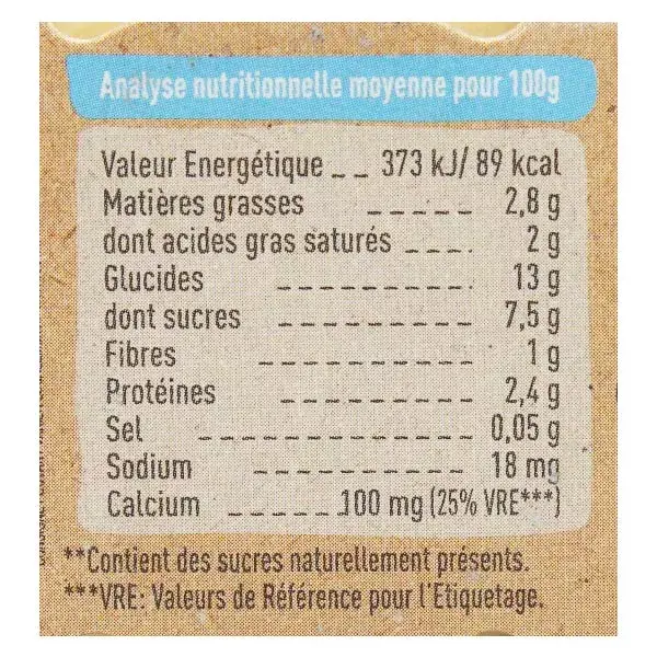 Sopa de leite de ovelha orgânica Babybio com ameixa e baunilha +6 meses 2 x 130g