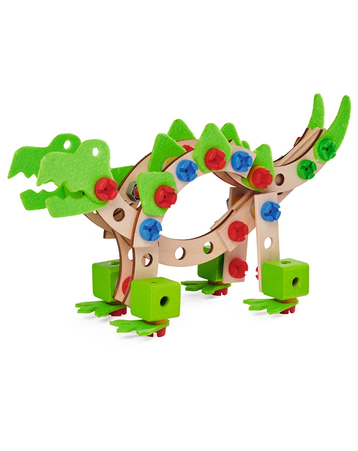 Holz-Bausatz CONSTRUCTOR - DINOSAURIER 100-teilig