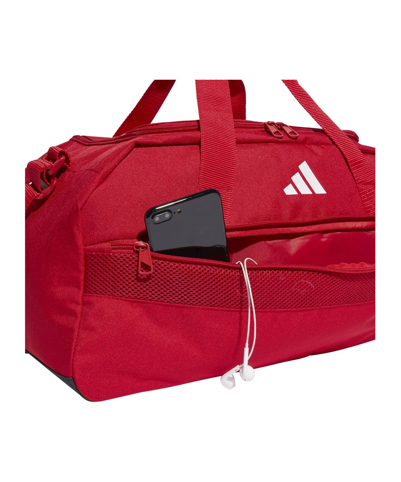 adidas Tiro League Duffel Bag Gr. S Rot Schwarz