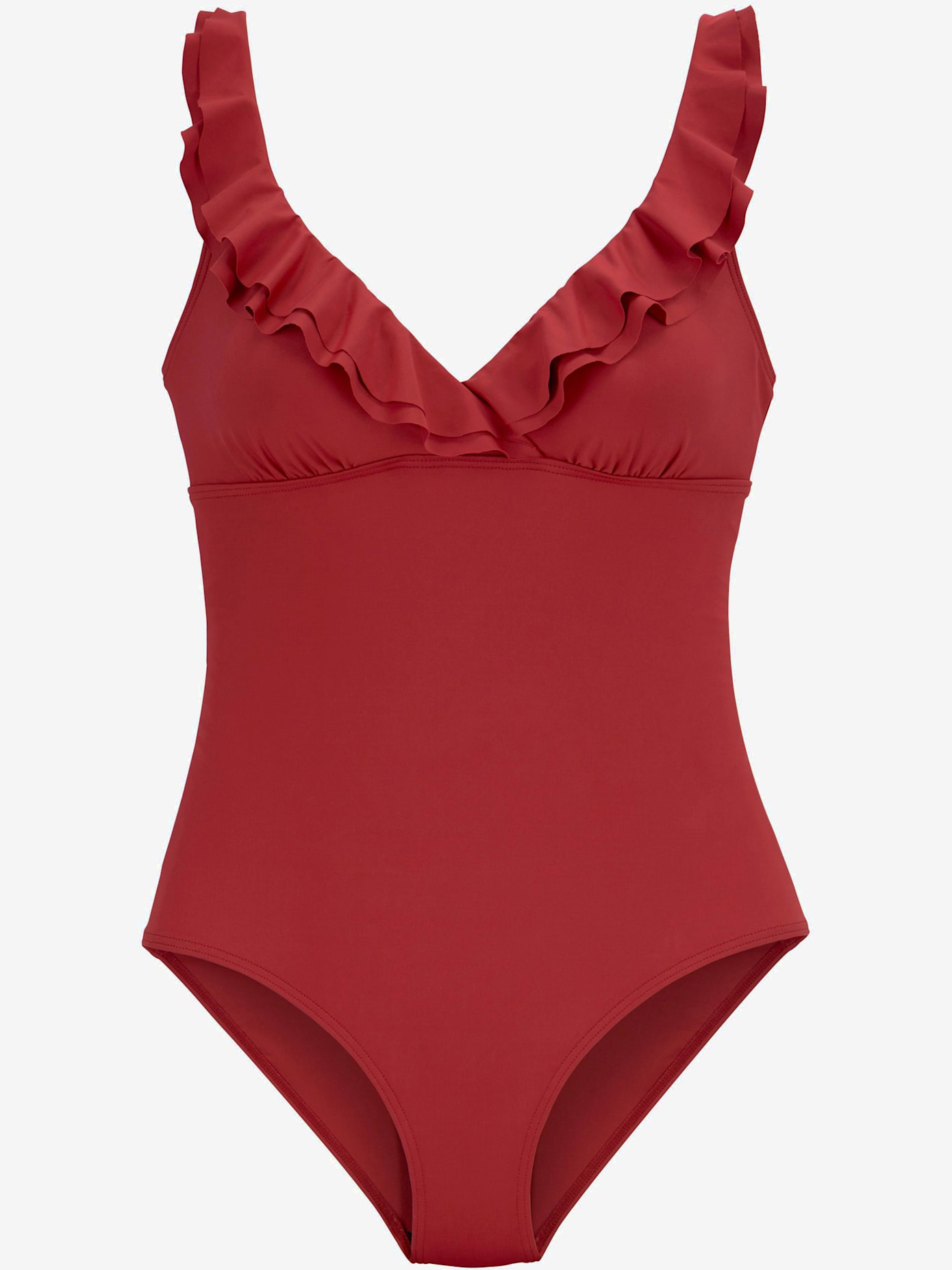 Maillot de bain volant élégant à l'encolure