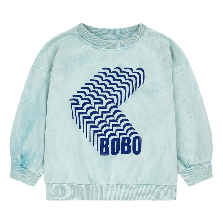 Bobo Choses Sweat Coton Bio Shadow | Bleu