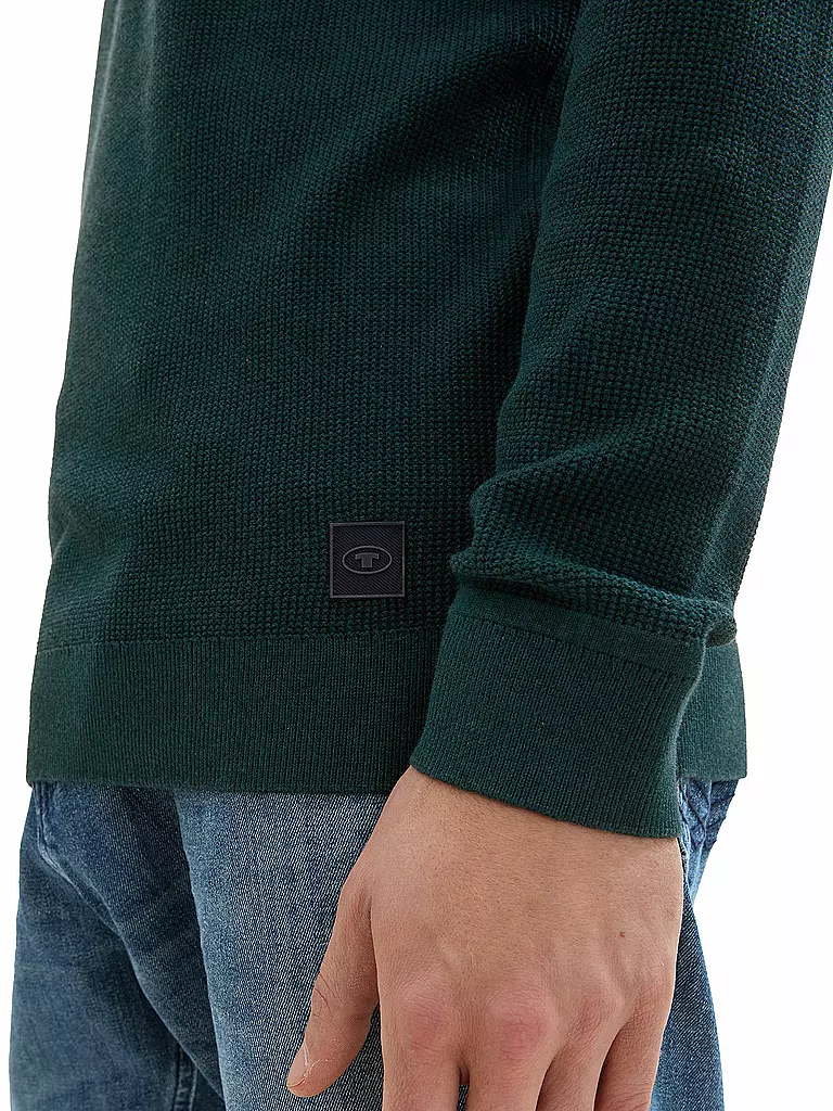 TOM TAILOR Pullover dunkelgrün