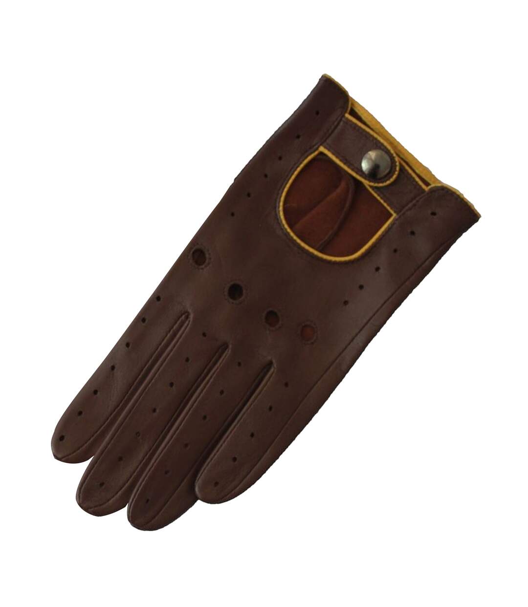 Eastern Counties - Gants de conduite pour femmes (Marron/ Ocre) - UTEL214