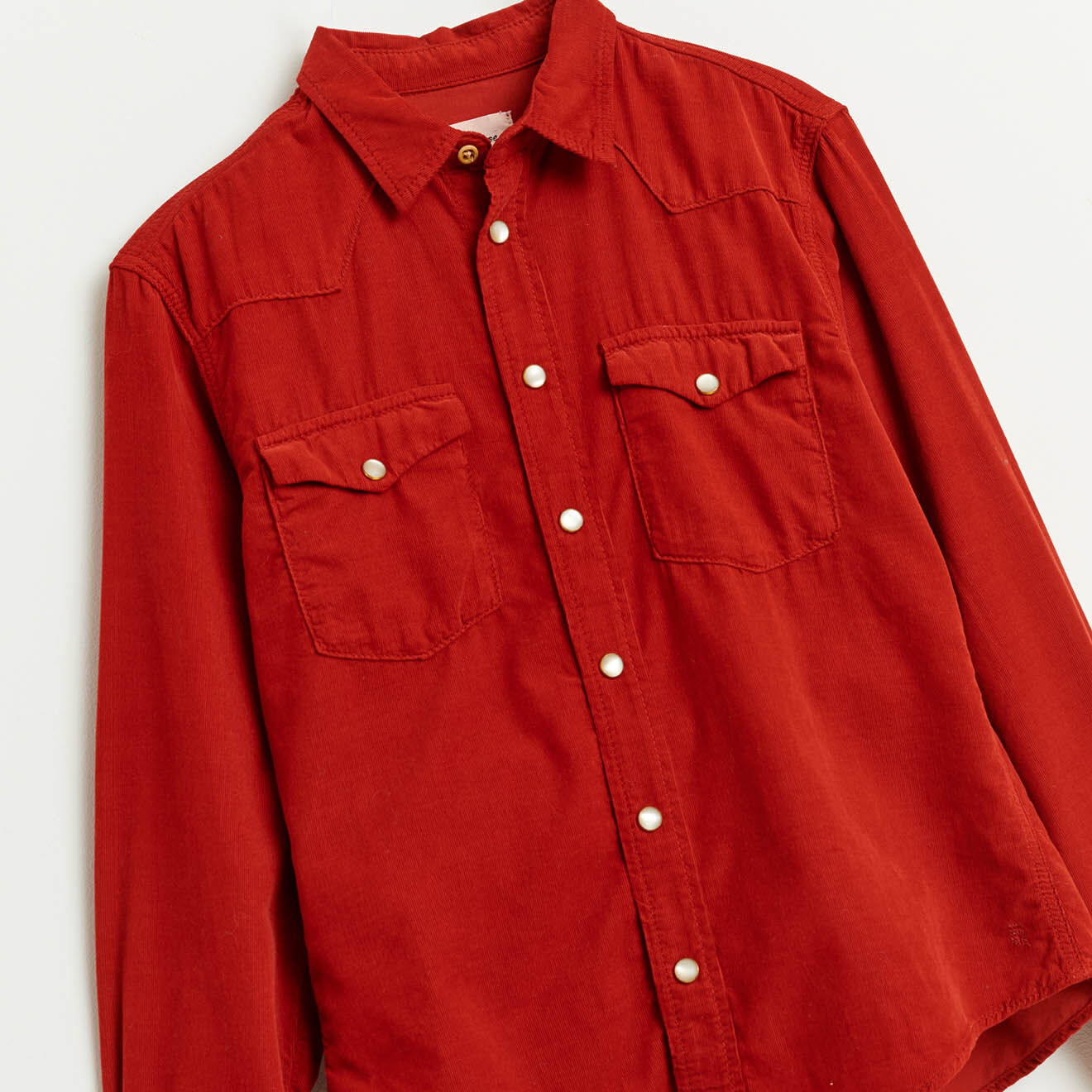 Bellerose Chemise en jean Peio en Coton rouge