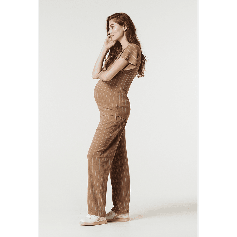 SUPERMOM Casual Hose Stripe Tigers Eye