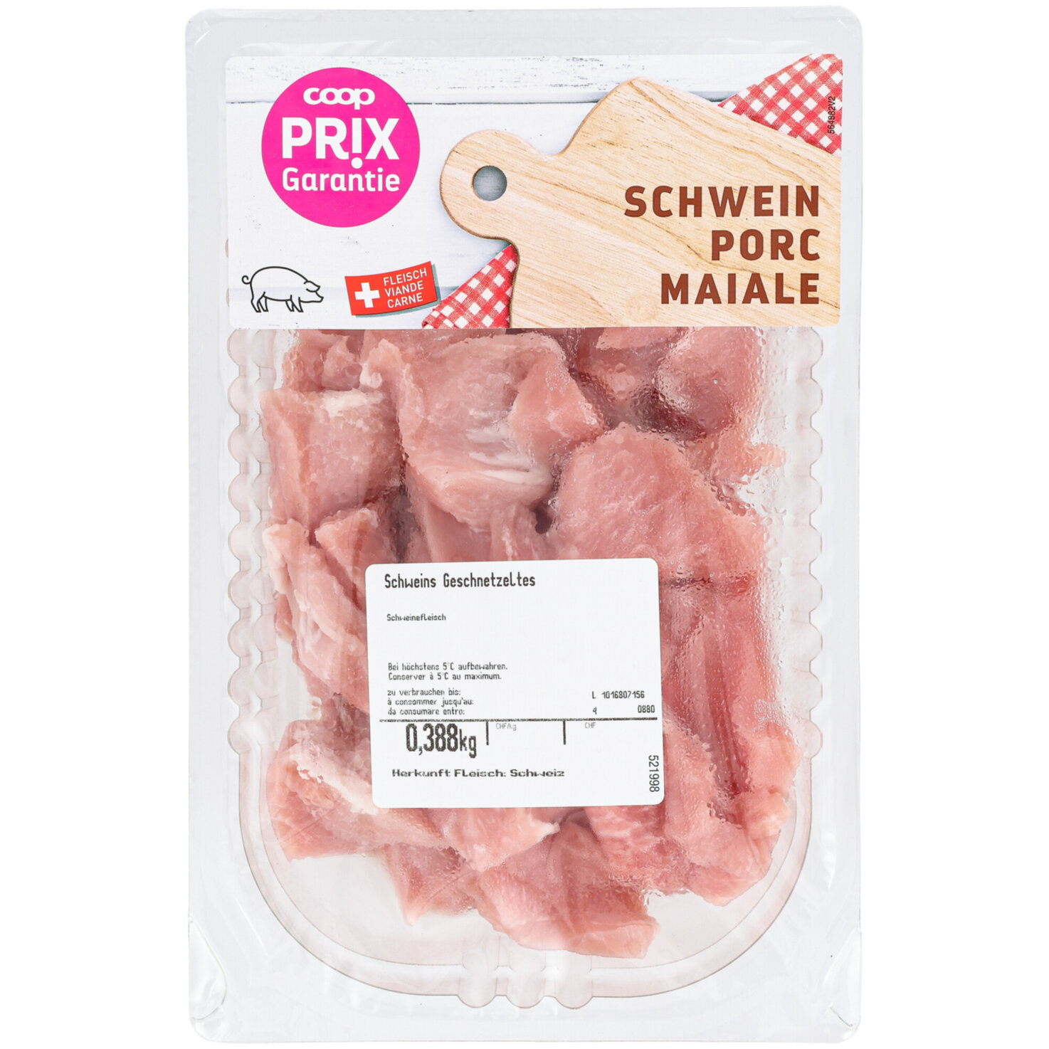 Prix Garantie Schwein Geschnetzeltes ca. 400g