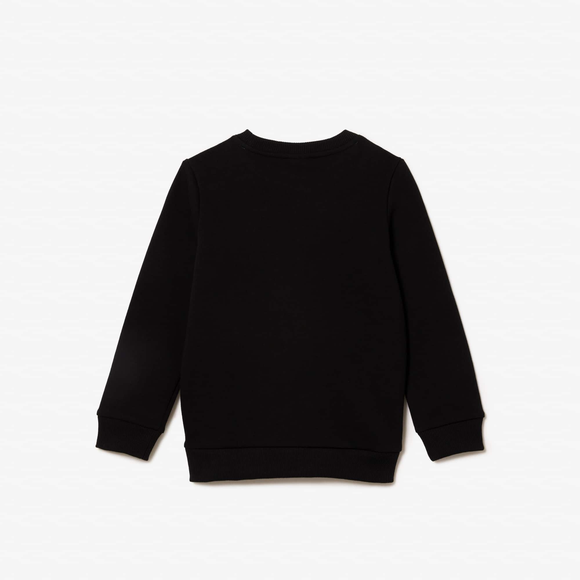 Sweatshirt enfant Lacoste en molleton de coton biologique Pullovers & Sweatshirts - Noir - Lacoste - Enfant