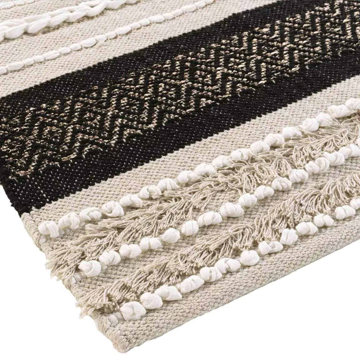 Tapis de salon coton (60 x 90 cm) Mirage Beige