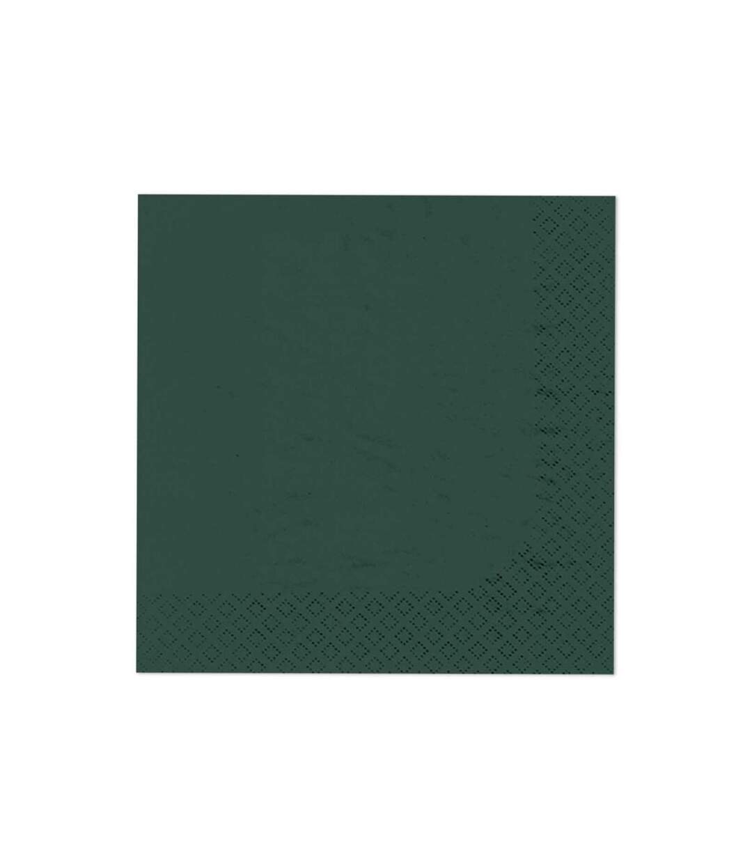 Paris Prix - Lot De 20 Serviettes En Papier cocktail 25x25cm Vert