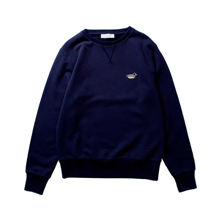 Edmmond Studios Sweat Duck Patch Coton Bio | Bleu marine