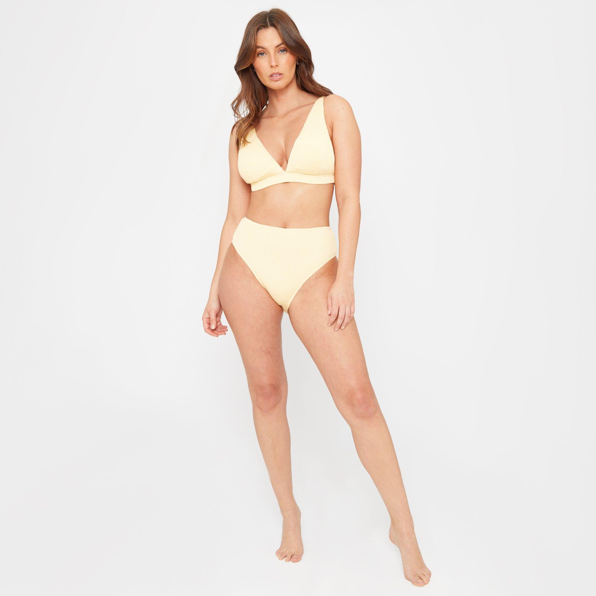 Be You Ladies Textured Triangle Bikini Top