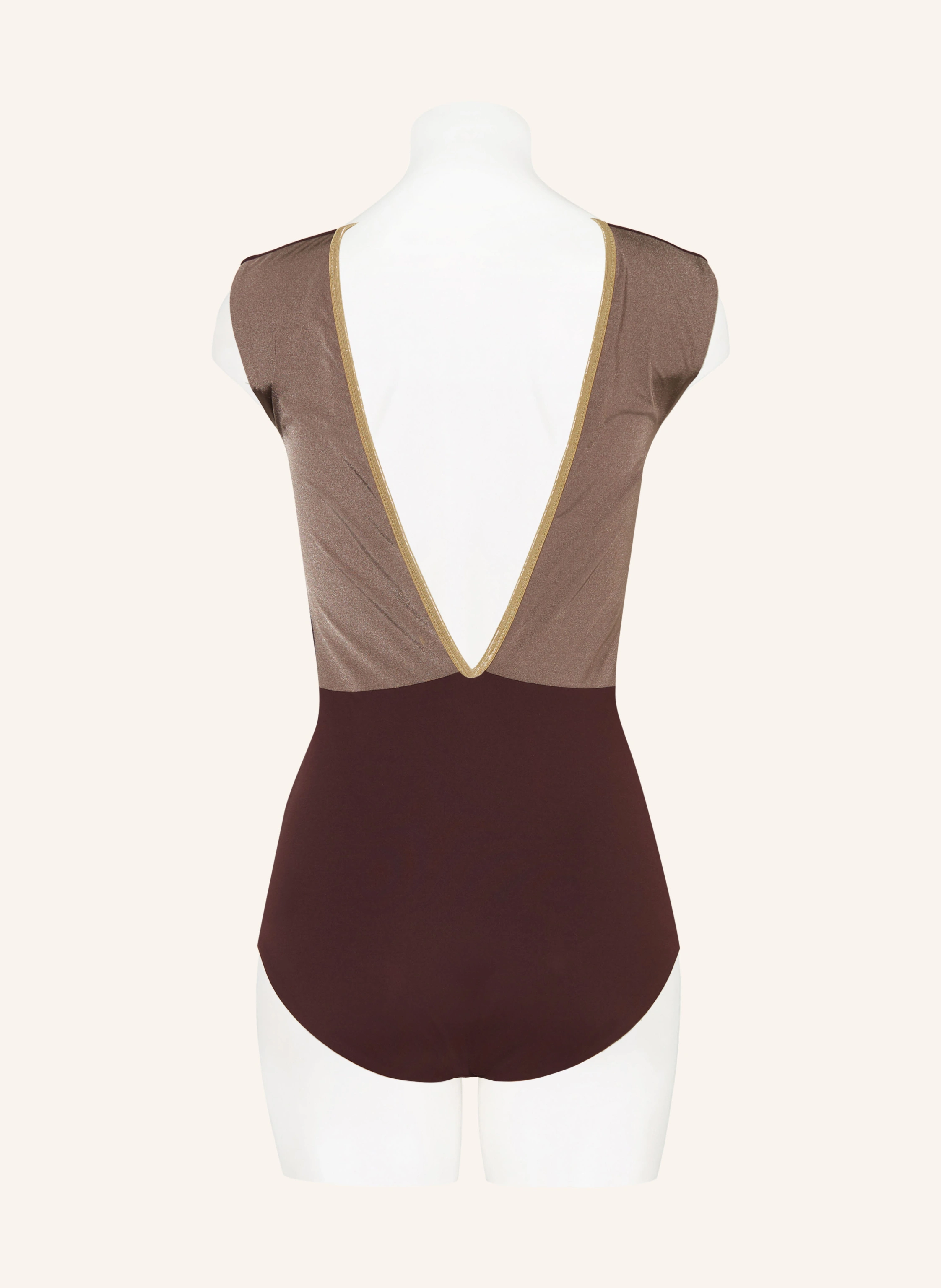 MYMARINI High-Neck-Badeanzug SEABODY CLASSIC SHINE zum Wenden mit UV-Schutz 50+