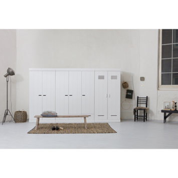 WOOOD kledingkast 2-deurs Connect wit grenenhout 195 x 94 x 53 cm