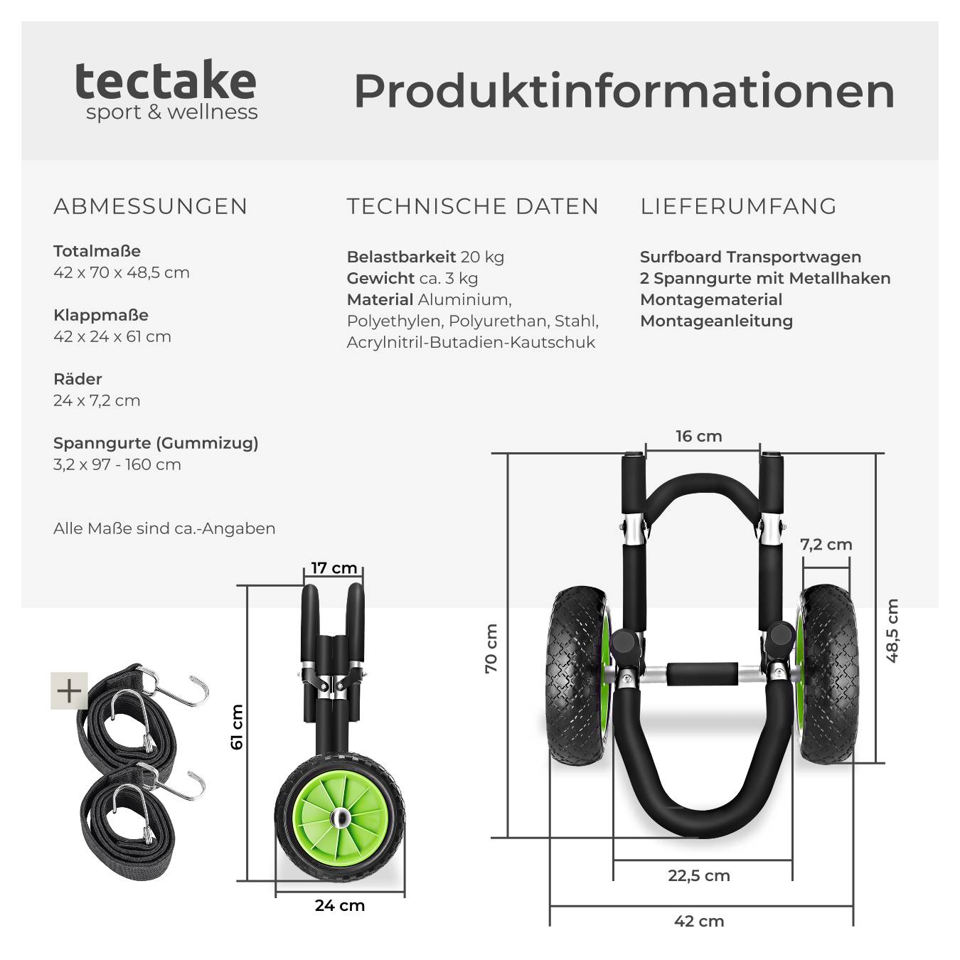 Surfboard Transportwagen WaveWheel
