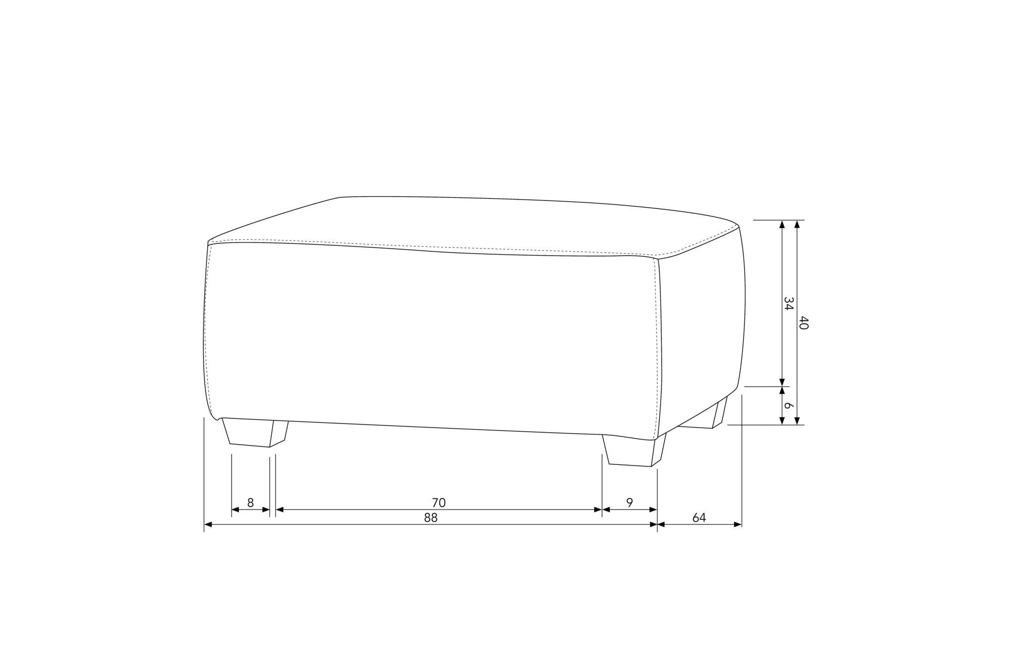 vtwonen hocker Hollandia outdoor Hocker Hollandia outdoor - Grijs
