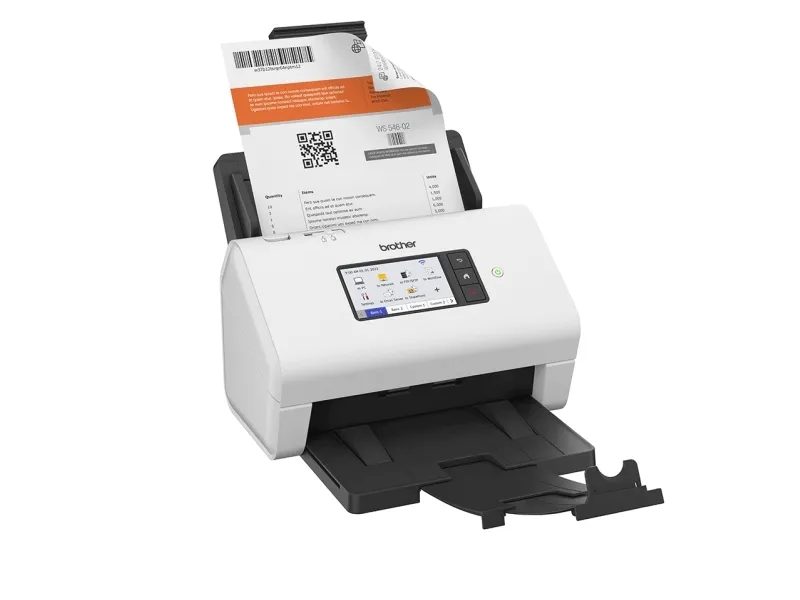 Brother ADS-4900W - Dokumentscanner - Dual CIS - Duplex - A4 - 600 dpi x 600 dpi - op til 60 ppm (mono) / op til 60 ppm (farve) - ADF (100 ark) - op til 9000 scanninger pr. dag - USB 3.0, LAN, Wi-Fi(n), USB 2.0 (Host)