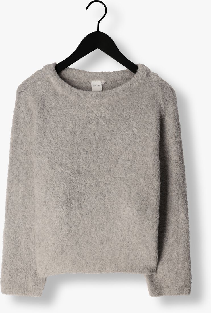 KNIT-TED lichtgrijze knit-ted trui nala