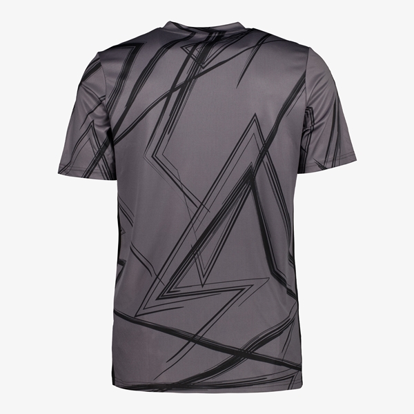 Dutchy Dry heren voetbal T-shirt zwart/grijs