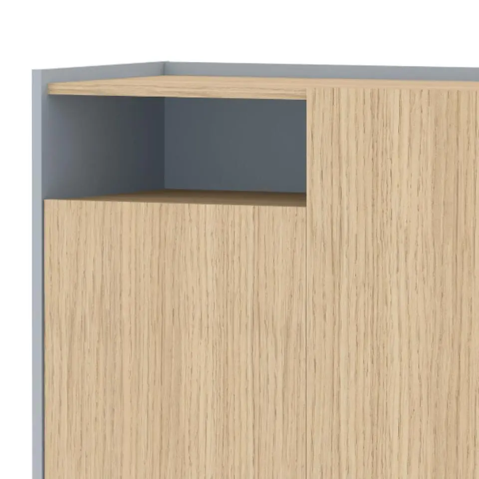 Symbiosis Schoenenkast Anjes 2 draaideuren, 1 open vak en 4 legplanken-lichte