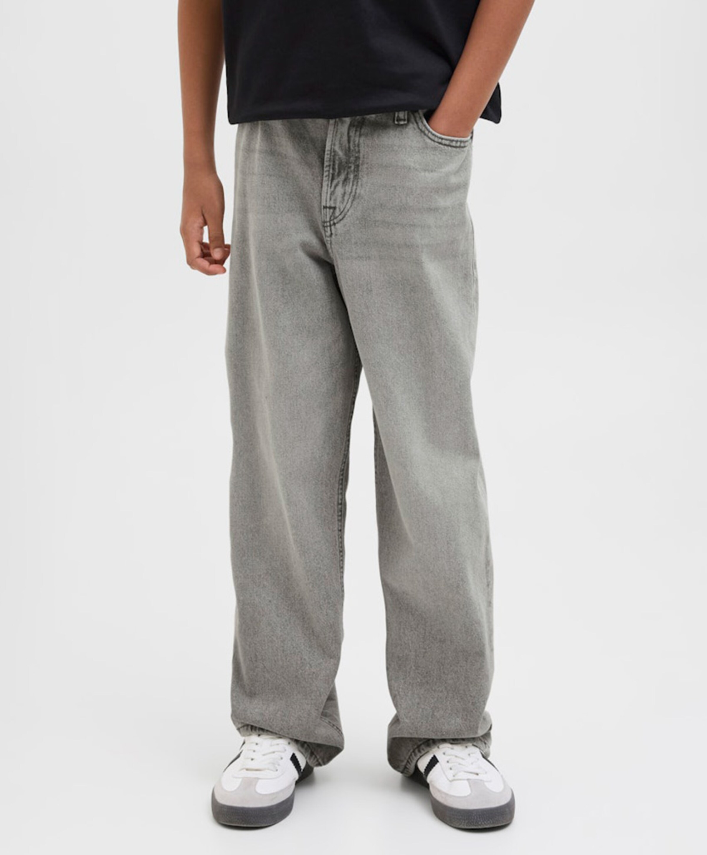 Jack & Jones JJIALEX JJORIGINAL AKM 554 NOOS JNR jongens jeans grijs