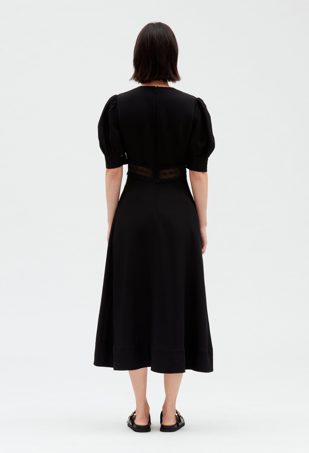 Robe midi brodee