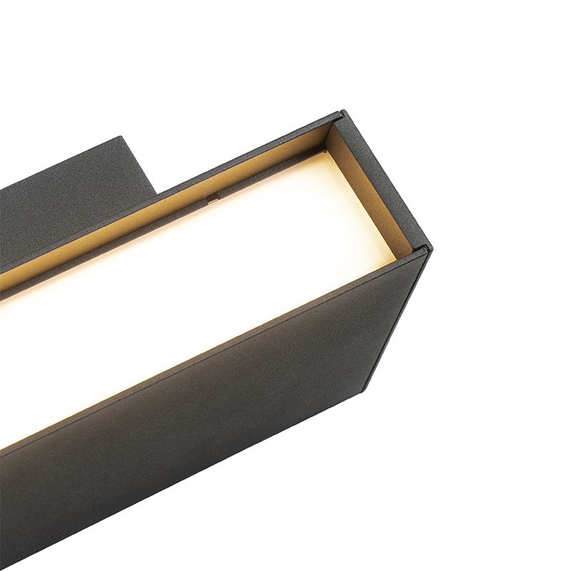 Moderne wandlamp antraciet incl. LED IP54 - Spector