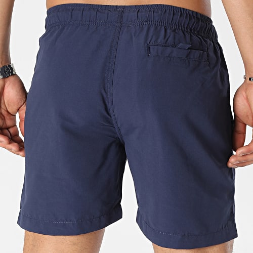 Short De Bain Logo 2 Bleu Marine Rouge