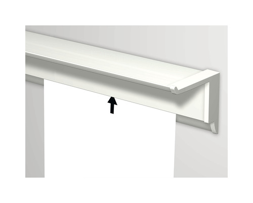 Posterrail Info Rail met plank 200 cm wit