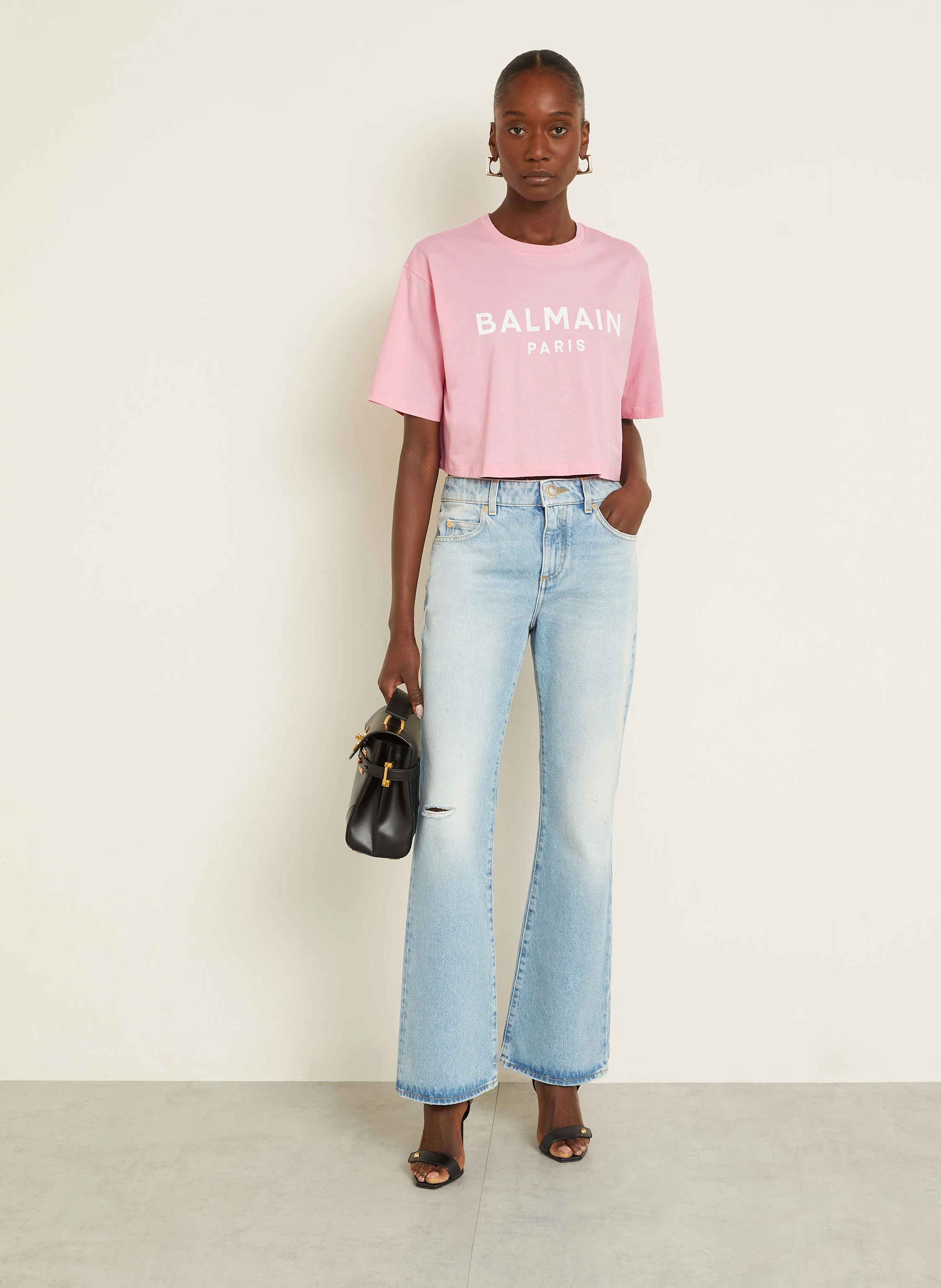 BALMAIN Cropped-Shirt