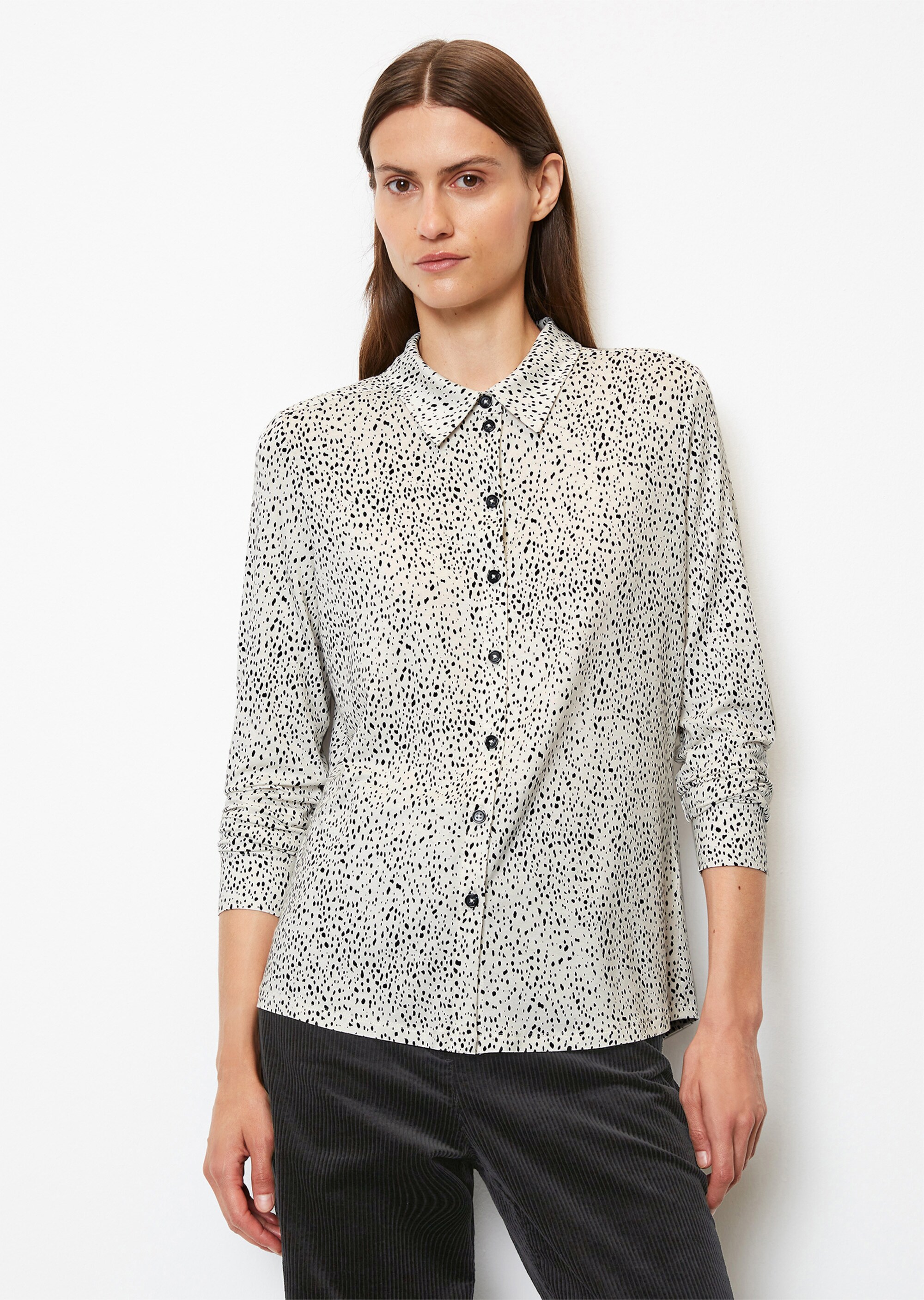 Jersey-Print-Bluse regularaus LENZING™ ECOVERO™