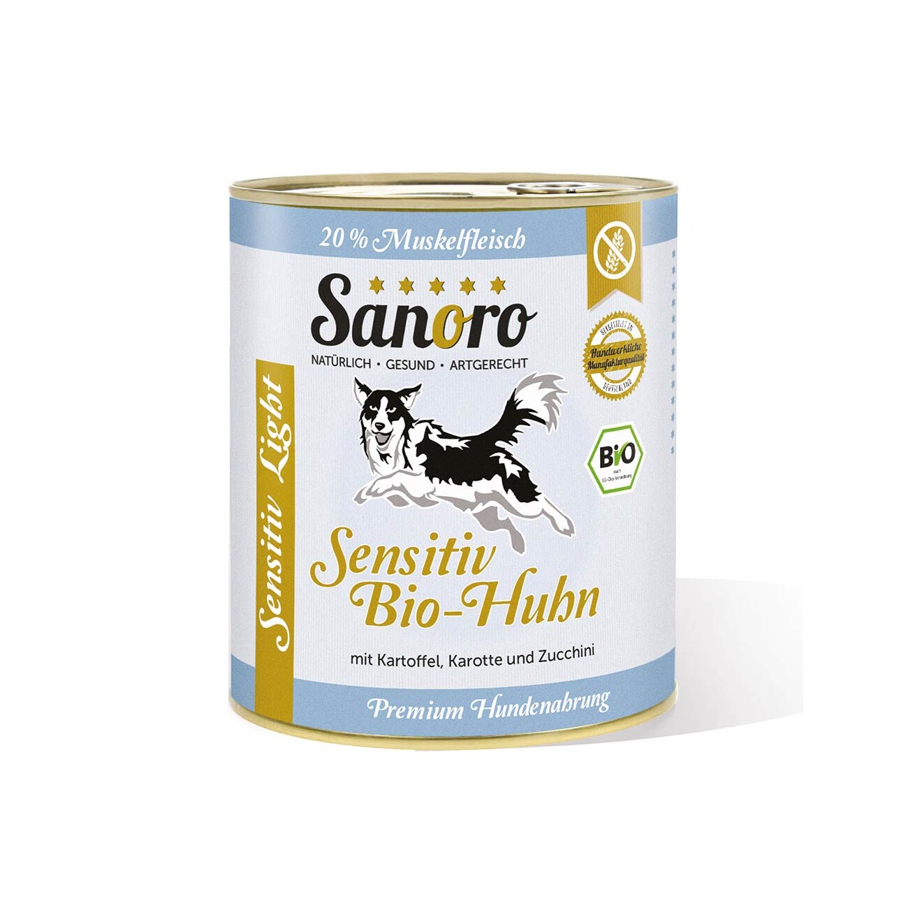 Sanoro Sensitiv BIO-Huhn mit BIO-Gemüse 6x800g