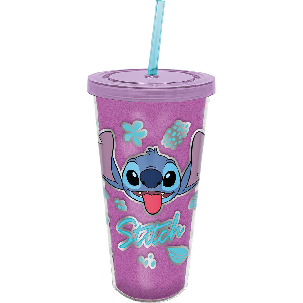 Lilo & Stitch beker met rietje - 560 ml