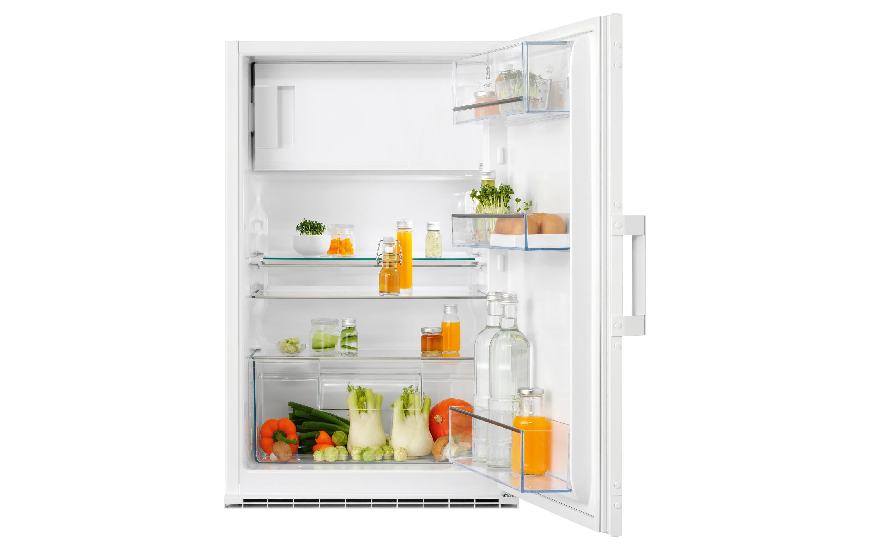 Einbaukühlschrank EK158SRWE Rechts/Wechselbar<br>Moderner Kühlschrank im eleganten Design, kombiniert mit fortschrittlicher Kühltechnologie für frische Lebensmittel und optimalen Komfort