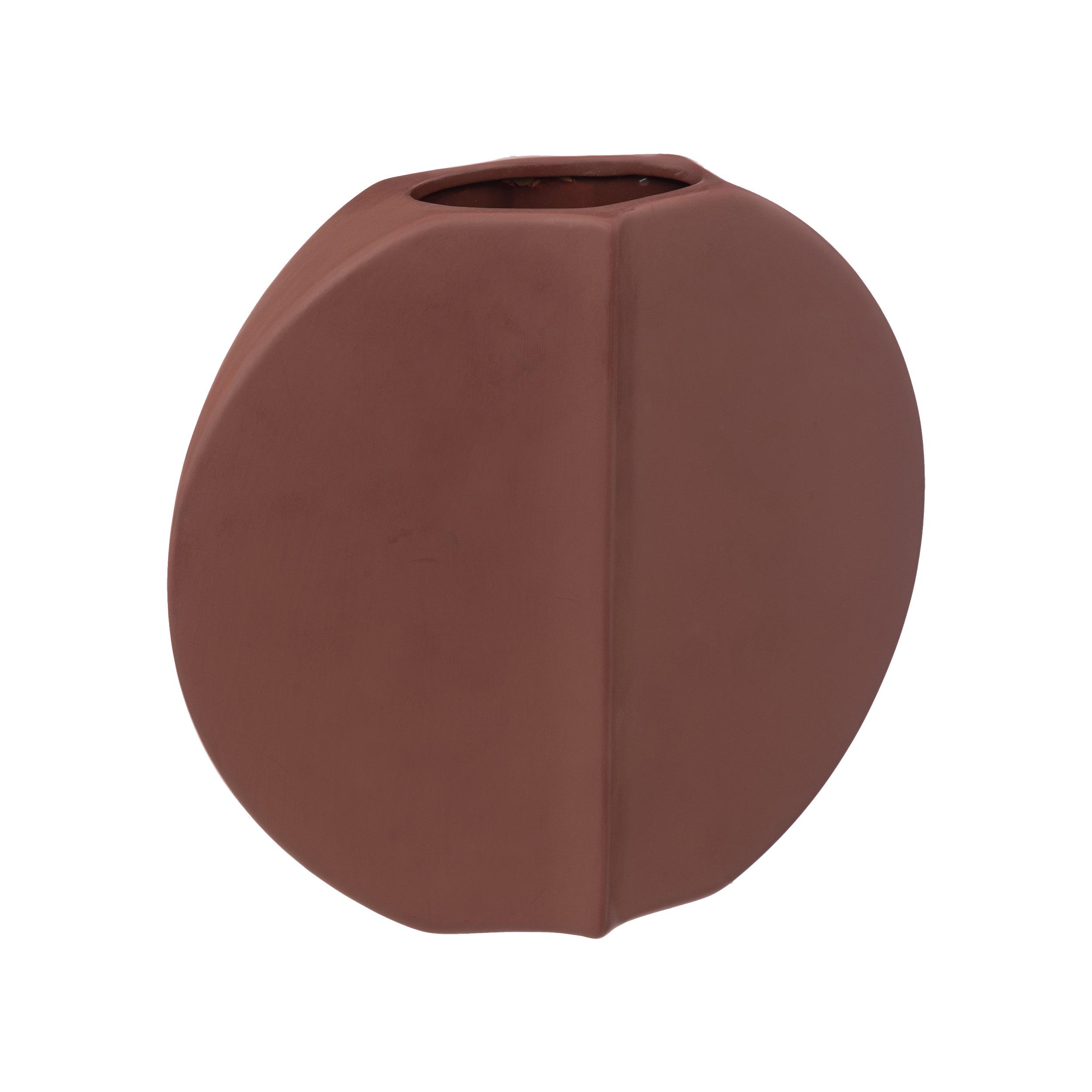 VASE PLAT TERRACOTTA ORIGINES H.20CM