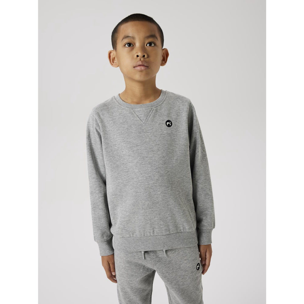Køb Name It Grey Melange Vimo Sweatshirt Noos