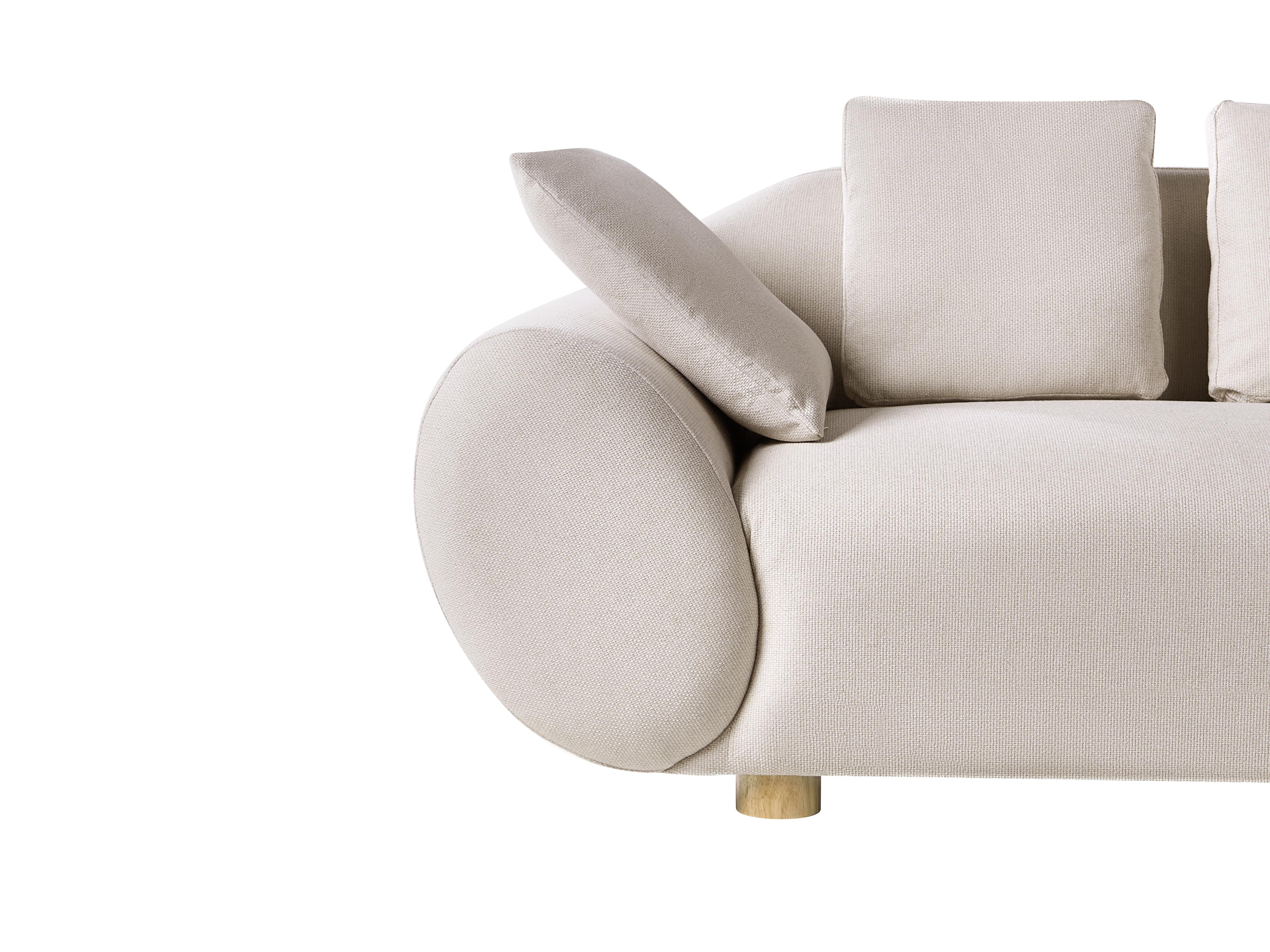 Bank 2-zits RINGEL Stof Lichtbeige